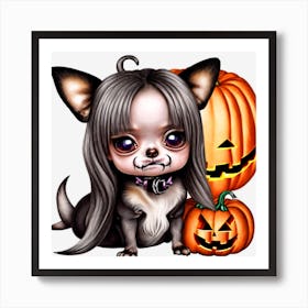 Evil Chihuahua Art Print