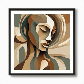 Abstract Of A Woman 3 Art Print