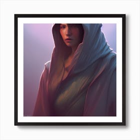 Hooded Woman Art Print