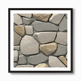 Stone Wall 45 Art Print