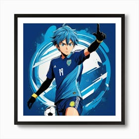 Soccer Player manga anime Art Print