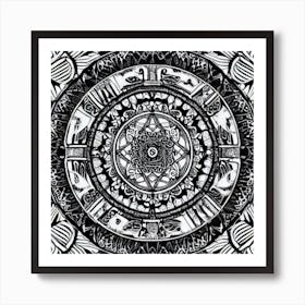 Aztec Art Art Print