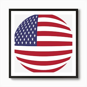 The American Flag Art Print