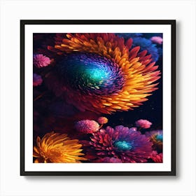 Colorful Flowers Art Print