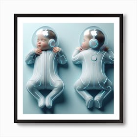 Baby In Space Art Print