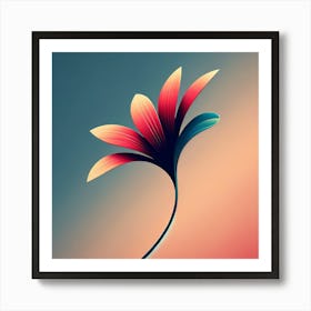 Abstract Flower 12 Art Print