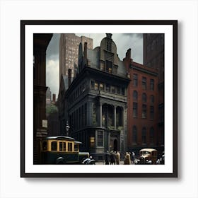 Street Scene In New York City Art Print