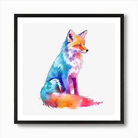 Colorful Fox 1 Poster