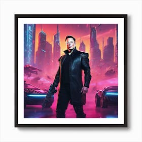 Futuristic Cityscape 73 Art Print