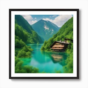 House In The Mountains Art Print