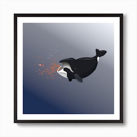 Pinocchio and Whale Art Print