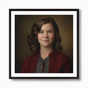 Portrait Of A Young Girl 2 Art Print