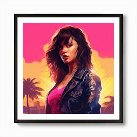 Grand Theft Auto Vice City 2 Art Print