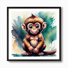 Little Monkey Art Print