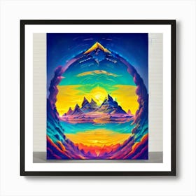 Mountain Painting Art Print