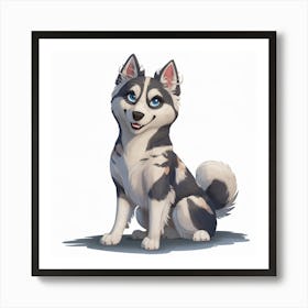 Siberian Husky 2 Art Print