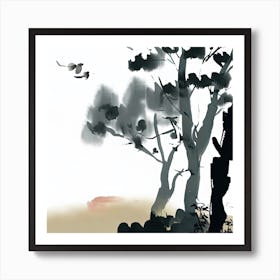 Chinese Ink Painting Art Print