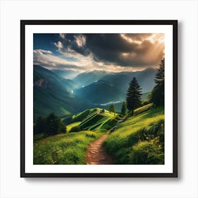 Path In The Mountains 2 Art Print