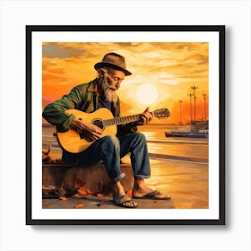 Acoustic Guitar 10 Art Print