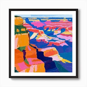 Colourful Abstract Grand Canyon National Park Usa 2 Art Print