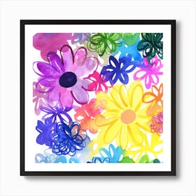 Fancy Flowers Art Print