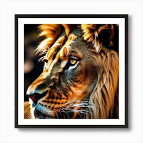 Lion Portrait 13 Art Print