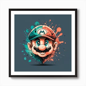 Mario Bros 1 Art Print