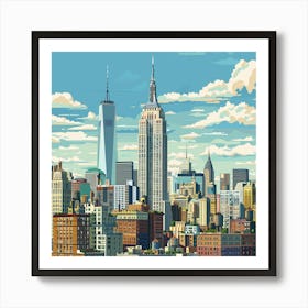 New York City Skyline 20 Art Print