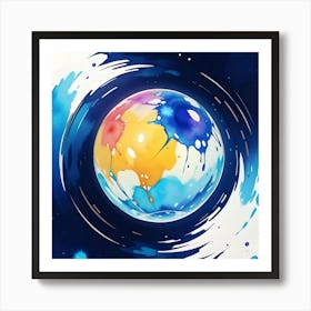 Abstract Sphere Art Print