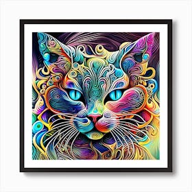 Magical Cat 13 Art Print
