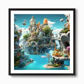 Fairytale Island Art Print