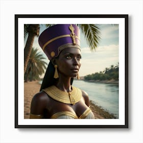 Leonardo Phoenix 09 A Majestic Female Figure Adorned With Opul 1 Art Print