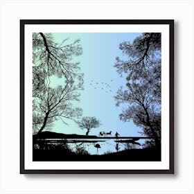 Silhouettes Art Print