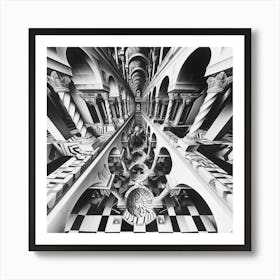 Hall Of Mirrors Art Print