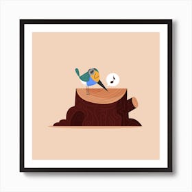 DJ Bird 2 Art Print