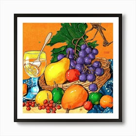 Fruit Basket Art Print