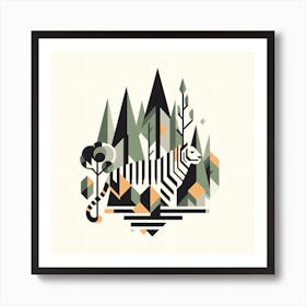 Tiger In The Forest Art Print