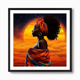 African Woman 44 Art Print