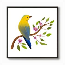 Bird On A Branch Art Print