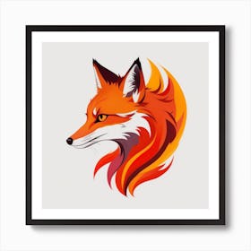 Fox Head 5 Art Print