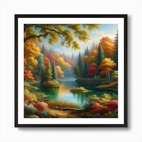 Autumn Forest 20 Art Print