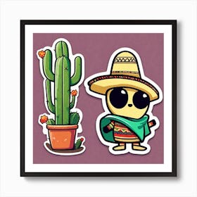 Mexican Stickers 1 Art Print