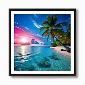 Sunset Beach Art Print