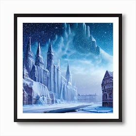 Icy castle Art Print