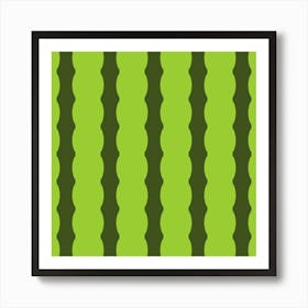 Watermelon Pattern Background Art Print