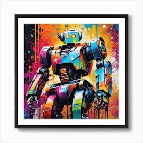 Robot 6 Art Print