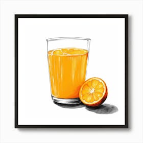 Orange Juice Art Print