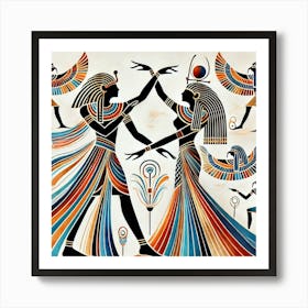 Egyptian Dance 3 Art Print