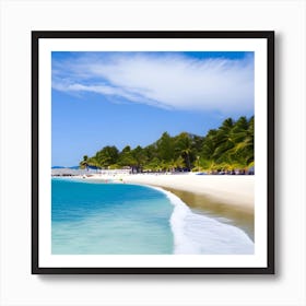 White Sand Beach 1 Art Print