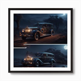 Dracula's Hearse Art Print